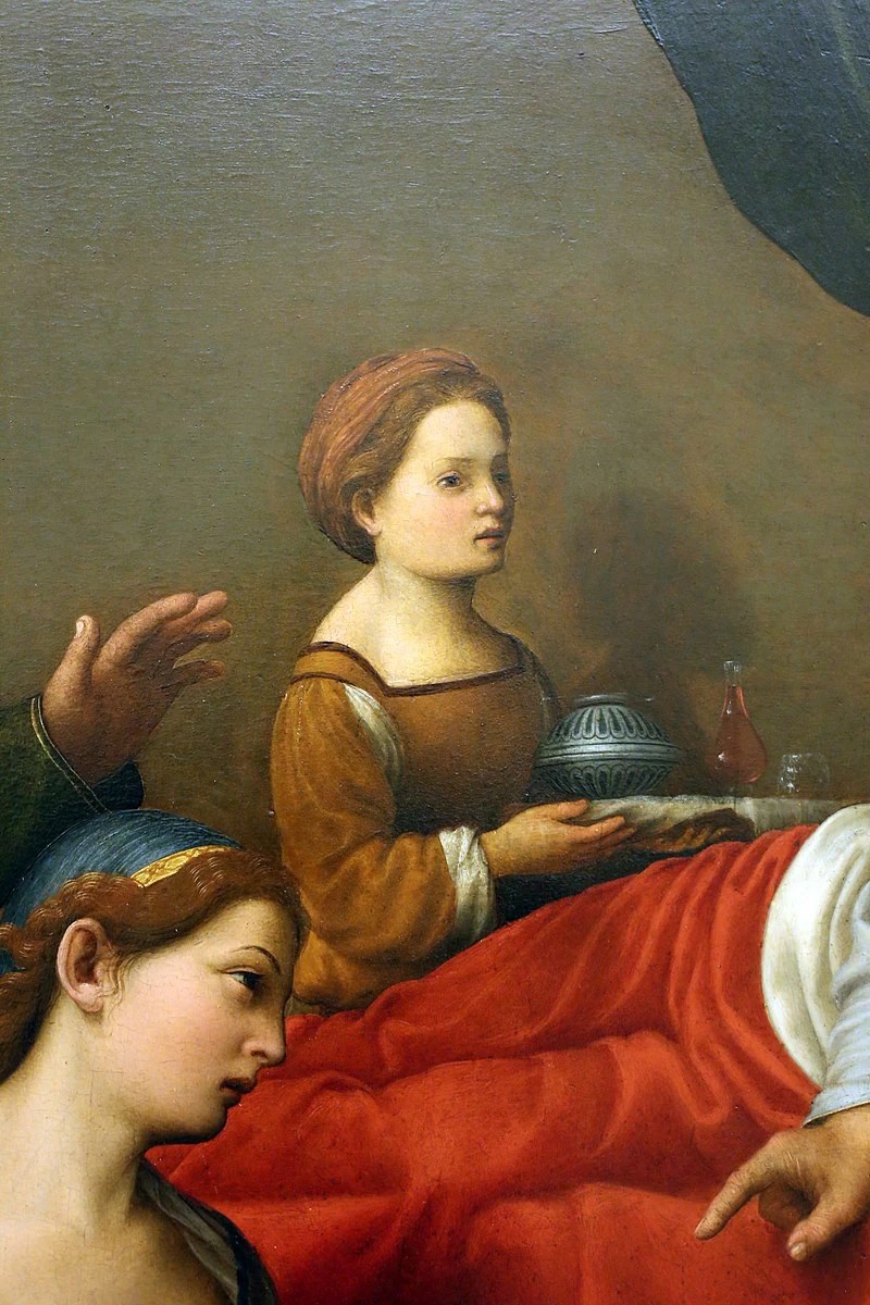 La nascita di Giovanni Battista - The Bridgeman Art Library, dettaglio
